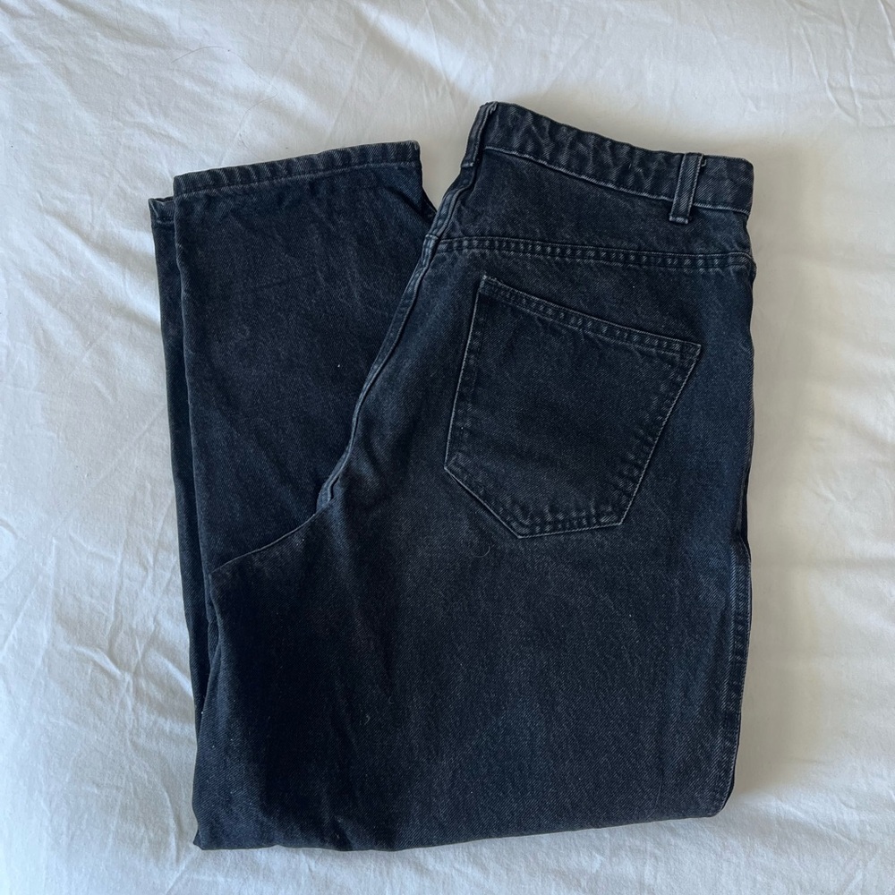 Zara Women’s Black Denim Barrel Jeans